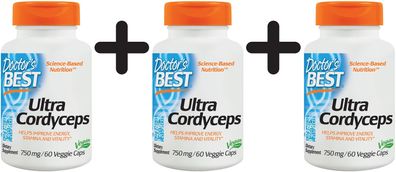 3 x Ultra Cordyceps - 60 vcaps