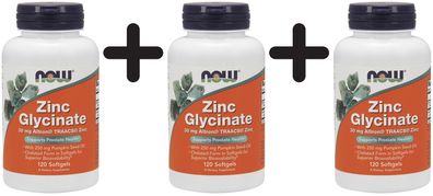 3 x Zinc Glycinate - 120 softgels