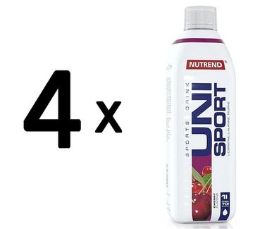 4 x Unisport, Cherry - 500 ml