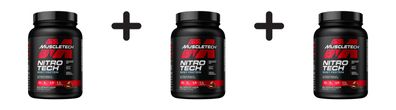 3 x Muscletech Performance Series Nitro-Tech (2lbs) Milk Chocolate