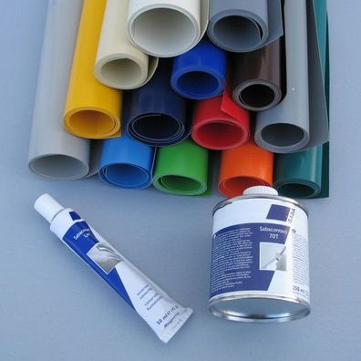 Planenreparatur Set - 0,75m² inkl. PVC-Kleber