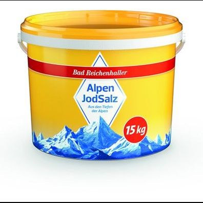 2x Bad Reichenhaller Alpen Jodsalz - 15 kg Eimer