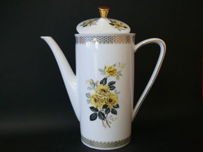 Antike Porzellan Kaffeekanne Teekanne Bavaria 10 Porzellan Quality mit Rosen