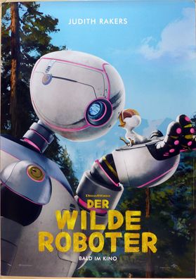 Der wilde Roboter - Original Kinoplakat A0 - Judith Rakers - Filmposter