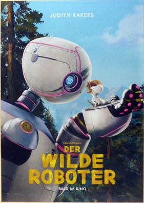 Der wilde Roboter - Original Kinoplakat A1 - Judith Rakers - Filmposter