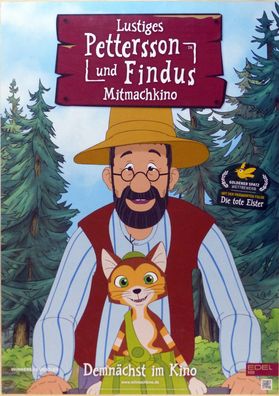 Pettersson und Findus Lustiges Mitmachkino - Original Kinoplakat A1 - Filmposter