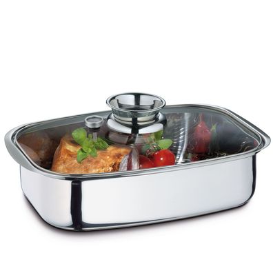 Küchenprofi Aromabräter/Dampfgarer Edelstahl, 36 cm COOK 2386102836