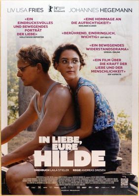 In Liebe, Eure Hilde -Original Kinoplakat A1-Pressestimmen-Liv Lisa Fries -Filmposter