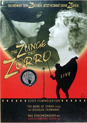 Die Zunge des Zorro - Original Kinoplakat A1 - Ralph Turnheim - Filmposter