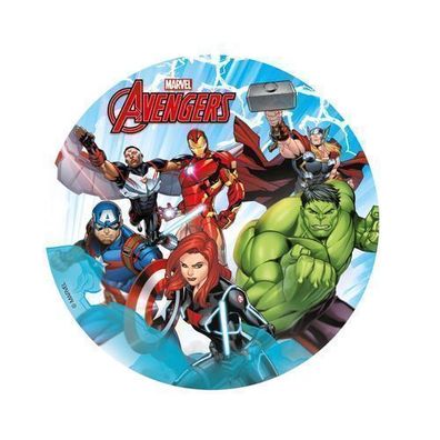 Avengers Tortenaufleger aus Zuckerfreiem Fondant 15,5cm