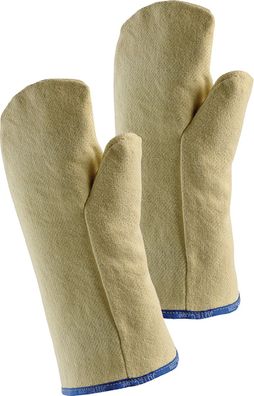 Hitzeschutzhandschuhe Fauster m. Isolation Universalgröße gelb Aramidgewebe