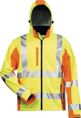 Warnschutz-Softshelljacke JIM Gr.M gelb/orange