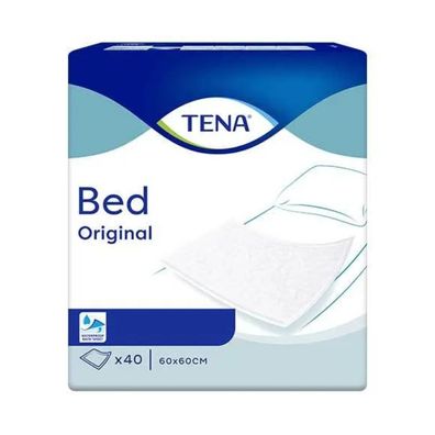 4x TENA Bed Original Bettschutzunterlage 60 x 60 cm | Packung (40 Stück)