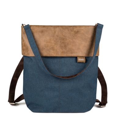 ZWEI Rucksack OR12-z in verschiedenen Farben, aus Nylon mit Kunstlederoptik4