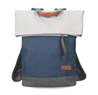 ZWEI Taschen Rucksack BE200-z Nylon-Kunstleder