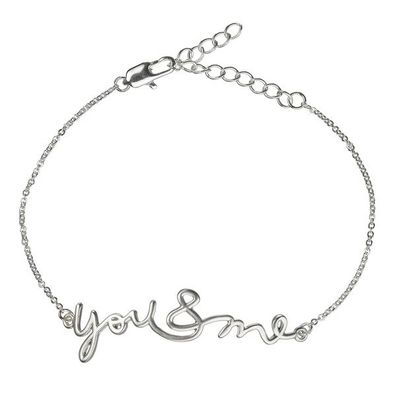 Halskette Botschaftsband "You & Me" silber - Räder Design