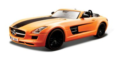 Mercedes-Benz SLS AMG Roadster matt orange, Maisto Custom Shop 1:24