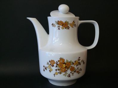 Sehr Schöne Antike Kaffeekanne Teekanne Porzellan aus DDR Bunt und Floral