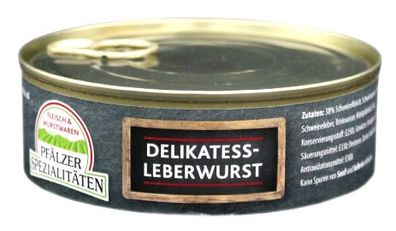 Pfälzer Spezialitäten Delikatess Leberwurst Vollkonserve 200g Dose