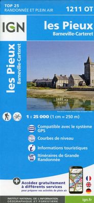 Les Pieux - Barneville-Carteret 1:25 000 (TOP 25), Collectif