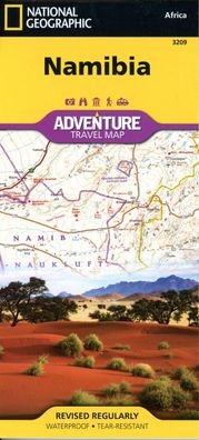 Touristische Karte Namibia 1:1 200 000: waterproof, tear-resistant Travel M