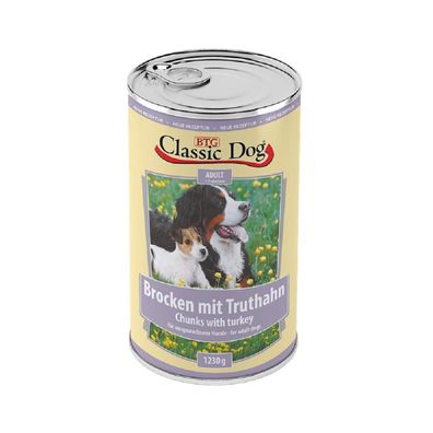 Classic Dog? Brocken mit Truthahn - 12 x1230g ? Nassfutter