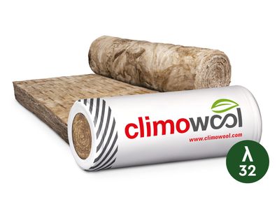 Climowool WLG 032 200mm Glaswolle Mineralwolle Klemmfilz Dachdämmung Dämmung Rolle