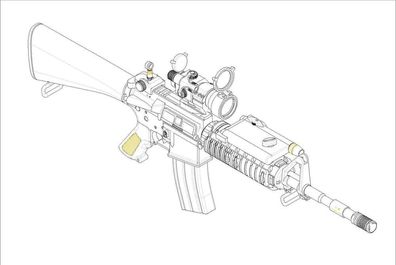 Trumpeter 1:3 1912 AR15/M16/M4 FAMILY-SR16