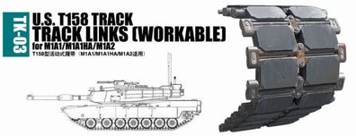 Trumpeter 2033 U.S. T158 track for M1A1/M1A1HA/M1A2