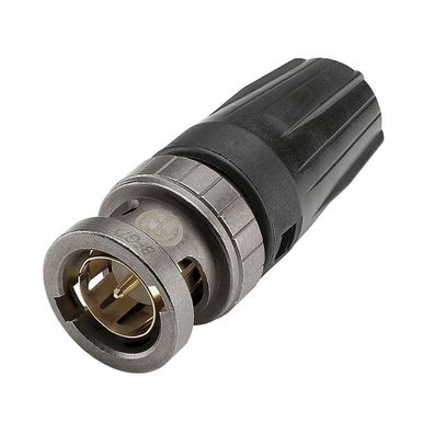 NEUTRIK® BNC UHD Crimp-Kabelstecker, gerade, schwarz