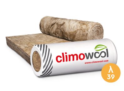 Climowool WLG 039 200mm Glaswolle Mineralwolle Klemmfilz Dachdämmung Dämmung