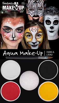 Aqua Make Up Kinderschminke Malkasten: ANIMAL FAMILY