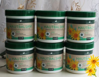 6x250ml Herbamedicus Arnika Balsam Creme Hautbalsam Pflege und Schütz