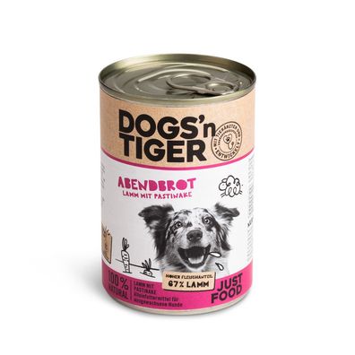 Dogs'n Tiger Hund Abendbrot 6 x 400g (12,46€/kg)