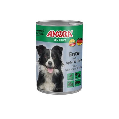 AMORA Dog Dose Sensitive Ente & Apfel & Birne 6 x 400g (9,96€/kg)