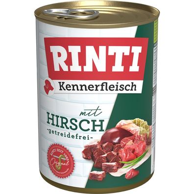 Rinti Dose Kennerfleisch Hirsch 24 x 400g (6,66€/kg)