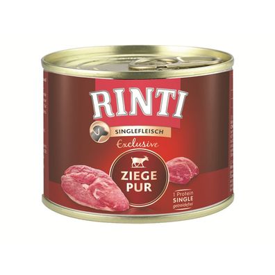 Rinti Dose Singlefleisch Exclusive Ziege Pur 12 x 185g (16,17€/kg)