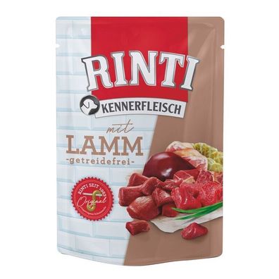 Rinti Kennerfleisch Pouchbeutel Lamm 10 x 400g (7,48€/kg)