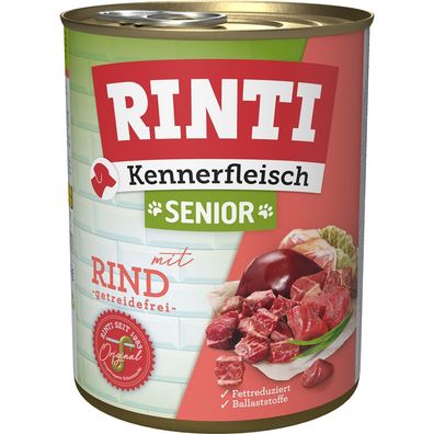 Rinti Dose Kennerfleisch Senior Rind 12 x 800g (6,24€/kg)