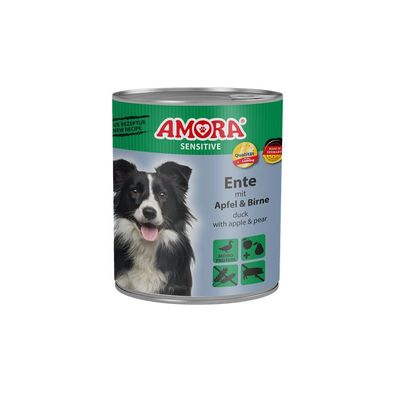 AMORA Dog Dose Sensitive Ente & Apfel & Birne 6 x 800g (7,06€/kg)