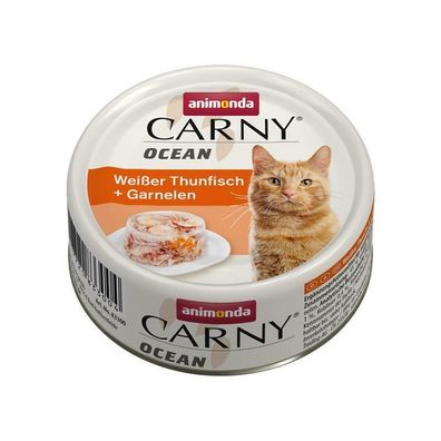 Animonda Carny Ocean Weißer Thunfisch & Garnelen 12 x 80g (37,40€/kg)