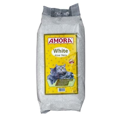 AMORA Katzenstreu White Compact Aloe Vera 2 x 8l (1,87€/L)