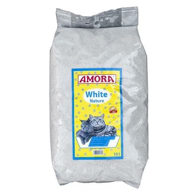 AMORA Katzenstreu White Compact Nature 2 x 15l (1,86€/L)