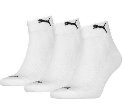 Puma Quarter Cushioned Socken 3-Pack weiß