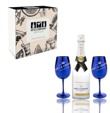 Moet Geschenkset - Moet & Chandon ICE Imperial Champagner 0,75L (12% Vol.) + 2e