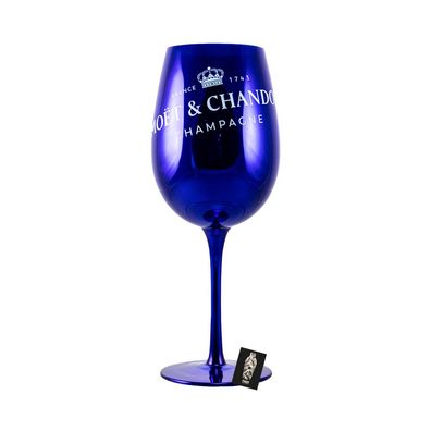 Moet & Chandon Champagne Glas Champagnerglas Blau nicht geeicht