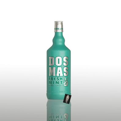 Dos Mas Kiss Shot Minzlikör mit Vodka verfeinert 0,7L 15% Vol.- [Enthält Sulfit