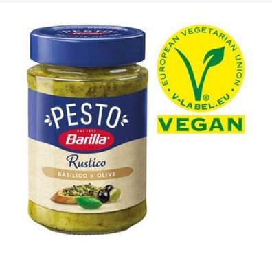 Barilla Pesto Basilico e Olive 200g 3 Varianten Vegan