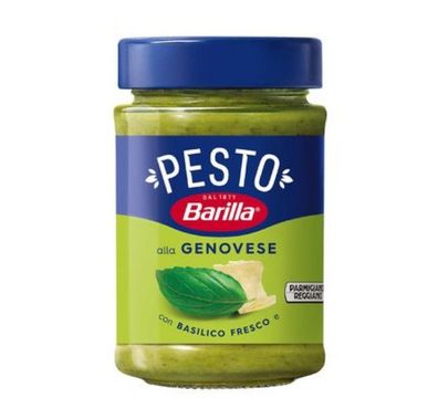 Barilla Pesto Genovese mit Basilikum Grana Padano Pecorino Cashewkernen 190g