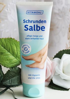 75ml Vitawohl Fuß Schrunden Salbe rissige stark verhornte Haut Hornhaut Urea